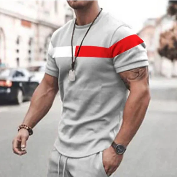 Camiseta solta estampada xadrez masculina, roupa casual de férias, saída diária, top de manga curta, extragrande, macia, Novo, 2023 - Image 19