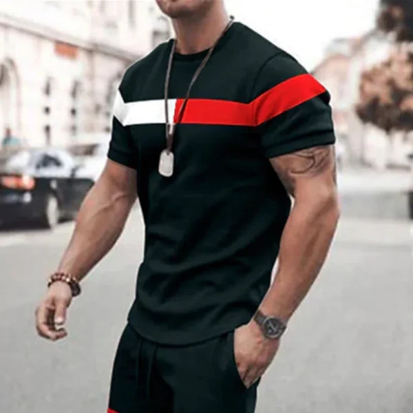 Camiseta solta estampada xadrez masculina, roupa casual de férias, saída diária, top de manga curta, extragrande, macia, Novo, 2023 - Image 11