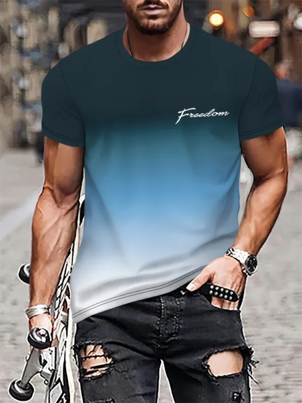 Camiseta com estampa variada masculina, extragrande, Tops de manga curta, Vintage, King Fitness, Casual, menino, 2021 - Image 9