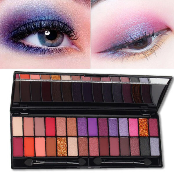 Paleta de Sombra Impermeável com Escova, Sombra de Olhos Nude, Maquiagem, Longa Duração, 28 Cores, Cosméticos, TSLM1 - Image 14