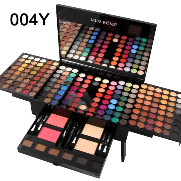 Miss Rose Professional Makeup 194 Color Matte Shimmer Palette Cosmetic Foundation Powder Blush Eyebrow Contouring Beauty Kit Box - Image 10