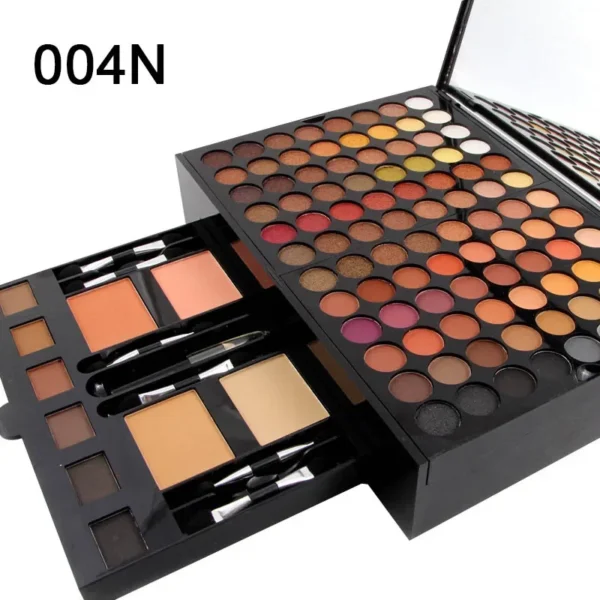 Miss Rose Professional Makeup 194 Color Matte Shimmer Palette Cosmetic Foundation Powder Blush Eyebrow Contouring Beauty Kit Box - Image 9